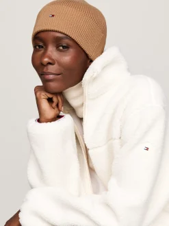 Czapki|Czapki I Szaliki*Tommy Hilfiger Czapka Beanie Essential Z Flagą CAMEL