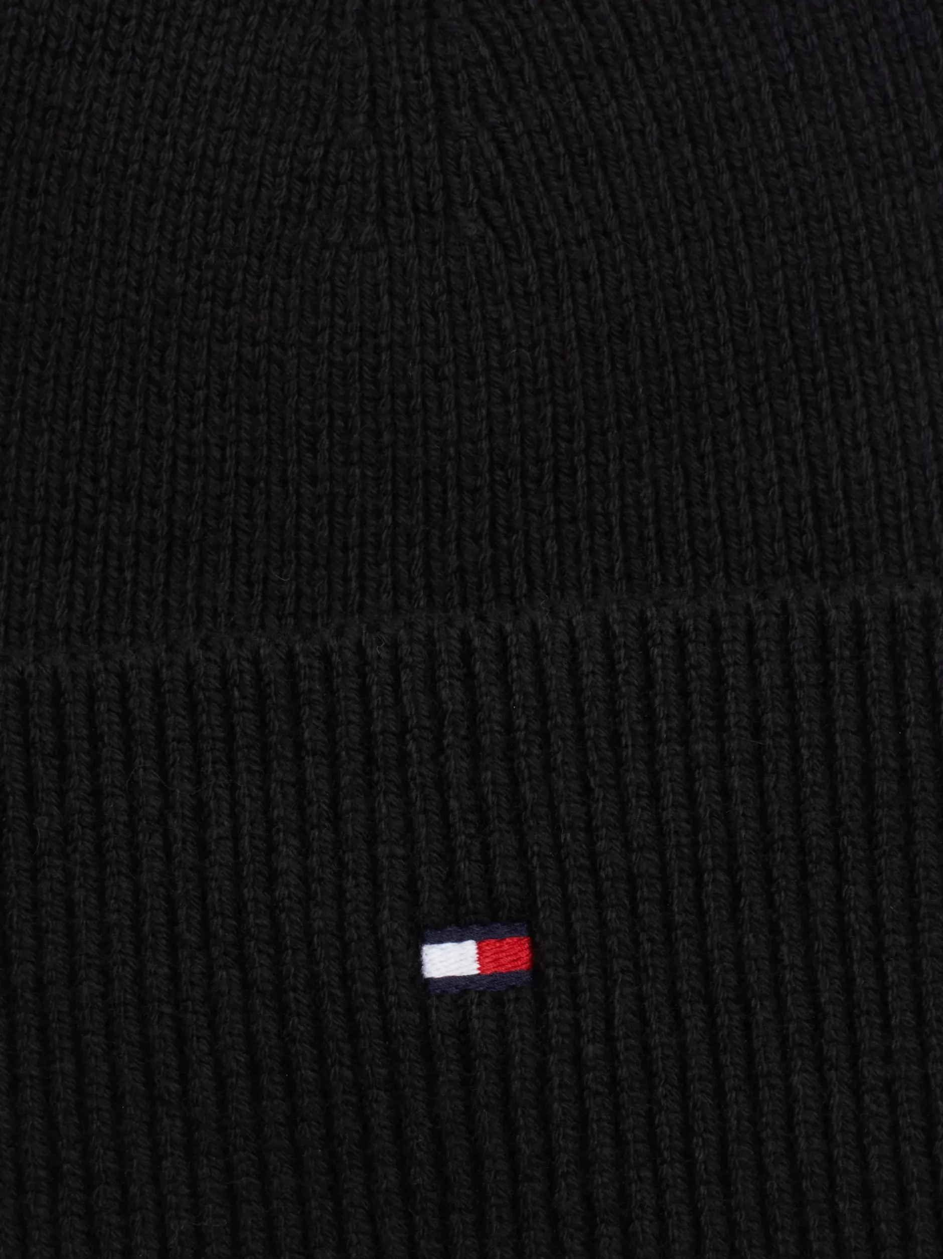 Czapki|Czapki I Szaliki*Tommy Hilfiger Czapka Beanie Essential Z Flagą BLACK