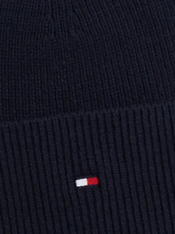 Czapki|Czapki I Szaliki*Tommy Hilfiger Czapka Beanie Essential Z Flagą SPACE BLUE