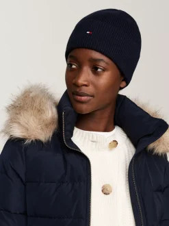 Czapki|Czapki I Szaliki*Tommy Hilfiger Czapka Beanie Essential Z Flagą SPACE BLUE