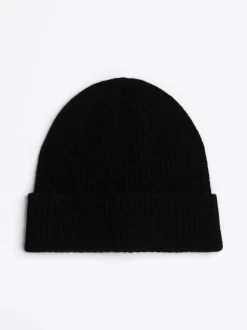 Czapki|Czapki I Szaliki*Tommy Hilfiger Czapka Beanie Z Czystego Kaszmiru BLACK