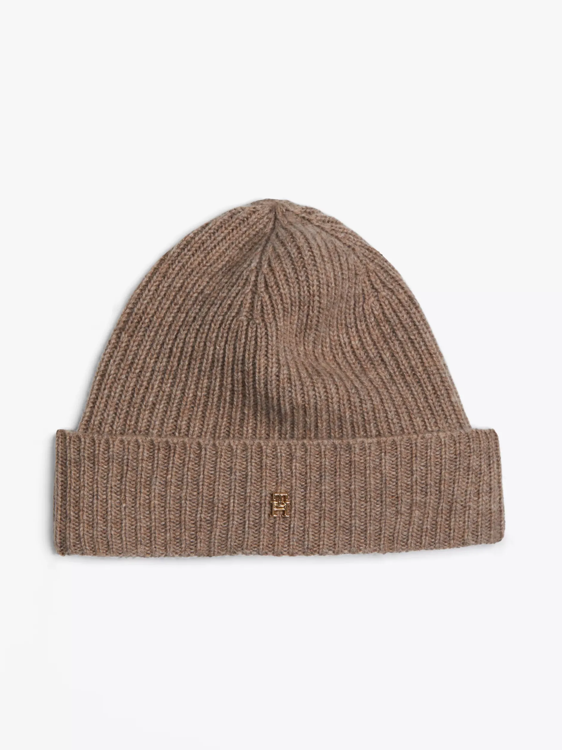 Czapki|Czapki I Szaliki*Tommy Hilfiger Czapka Beanie Z Czystego Kaszmiru LEGACY BROWN MELANGE