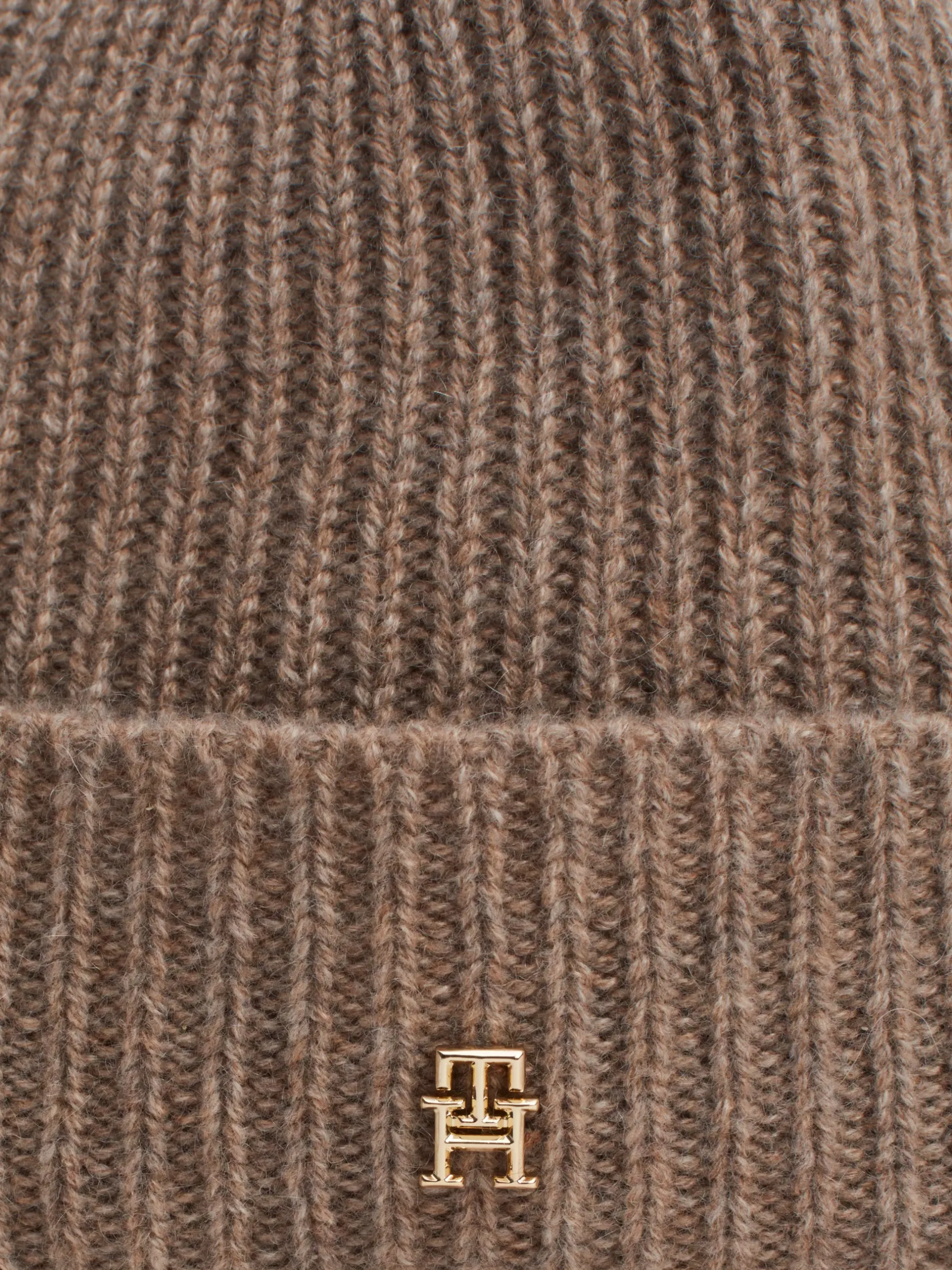 Czapki|Czapki I Szaliki*Tommy Hilfiger Czapka Beanie Z Czystego Kaszmiru LEGACY BROWN MELANGE