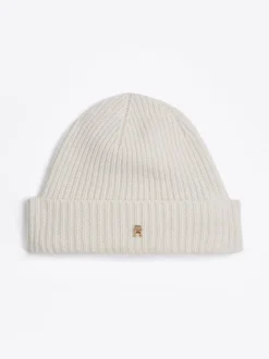 Czapki|Czapki I Szaliki*Tommy Hilfiger Czapka Beanie Z Czystego Kaszmiru ANCIENT WHITE