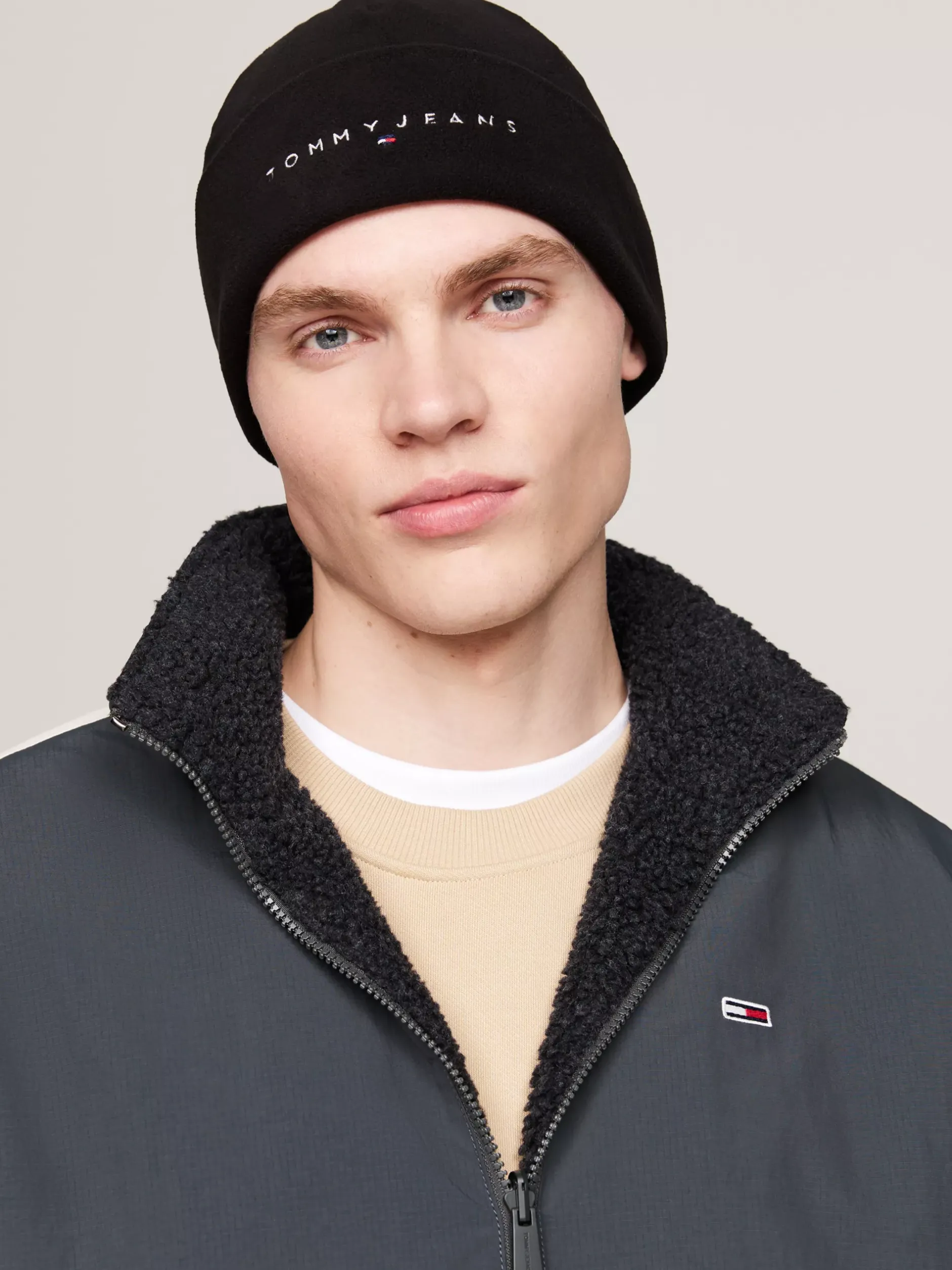 Czapki|Czapki I Szaliki*Tommy Hilfiger Czapka Beanie Z Haftowanym Logo BLACK