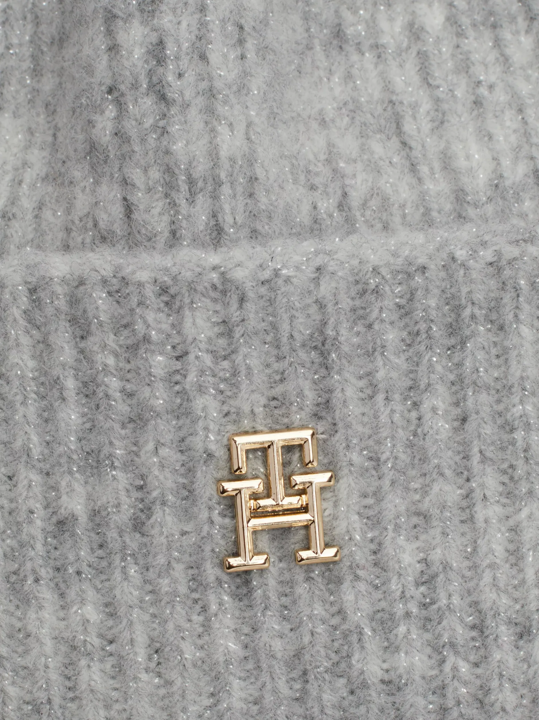 Czapki|Czapki I Szaliki*Tommy Hilfiger Czapka Beanie Z Monogramem TH LIGHT GREY MELANGE
