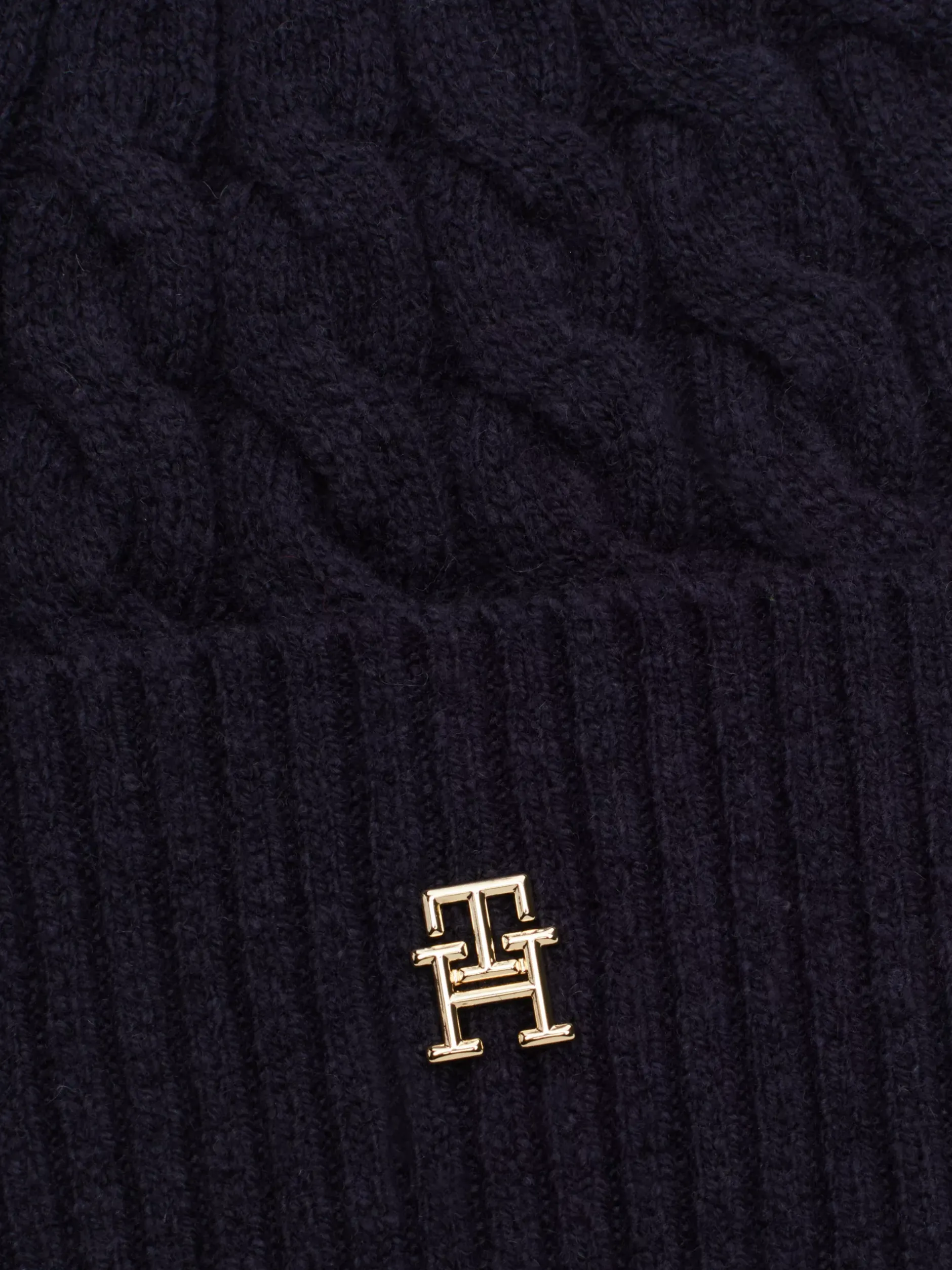 Czapki|Czapki I Szaliki*Tommy Hilfiger Czapka Beanie Z Monogramem TH SPACE BLUE