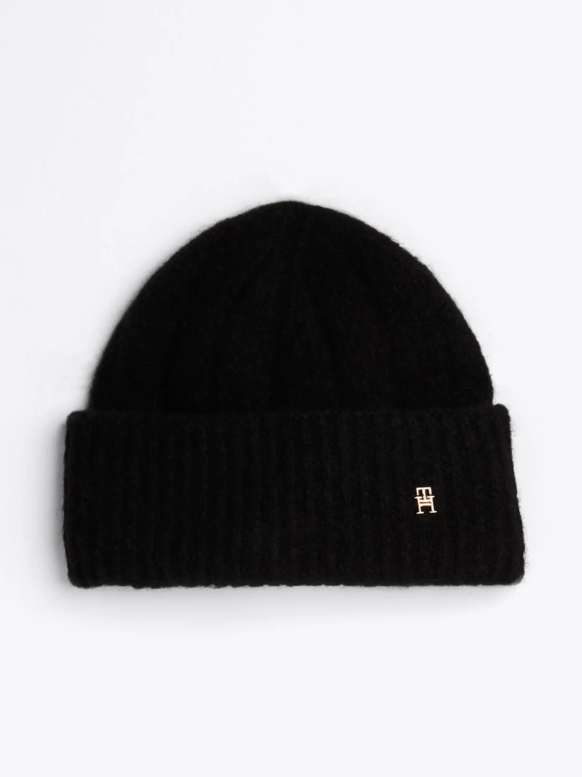 Czapki|Czapki I Szaliki*Tommy Hilfiger Czapka Beanie Z Monogramem TH BLACK