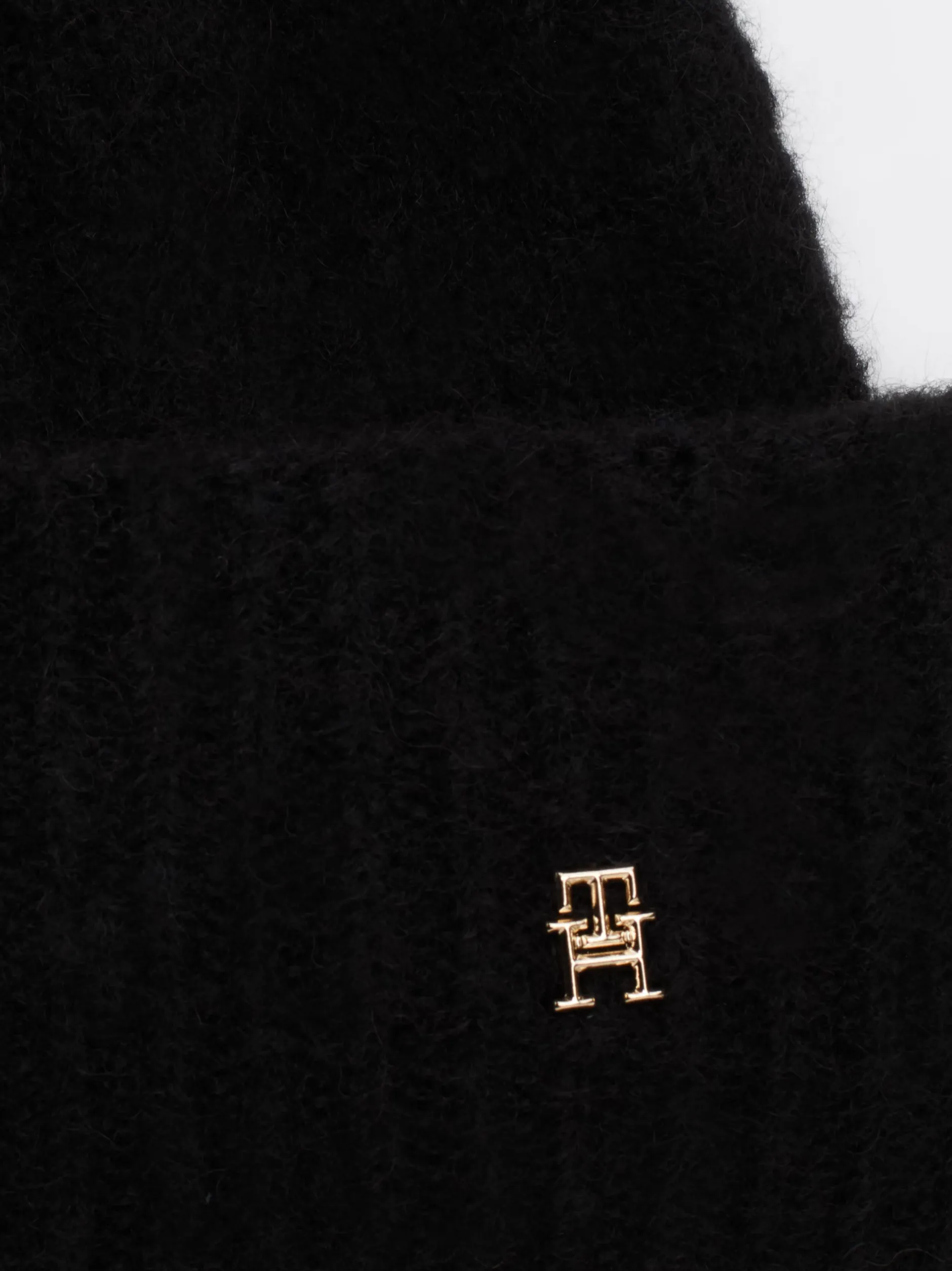 Czapki|Czapki I Szaliki*Tommy Hilfiger Czapka Beanie Z Monogramem TH BLACK