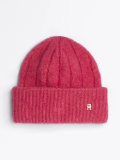 Czapki|Czapki I Szaliki*Tommy Hilfiger Czapka Beanie Z Monogramem TH HERITAGE PINK