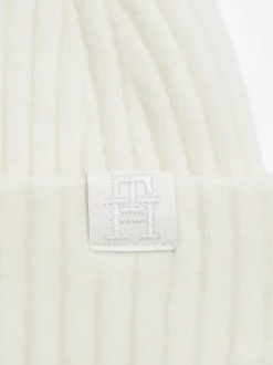 Czapki|Czapki I Szaliki*Tommy Hilfiger Czapka Beanie Z Puszystej Mieszanki Wełny ANCIENT WHITE