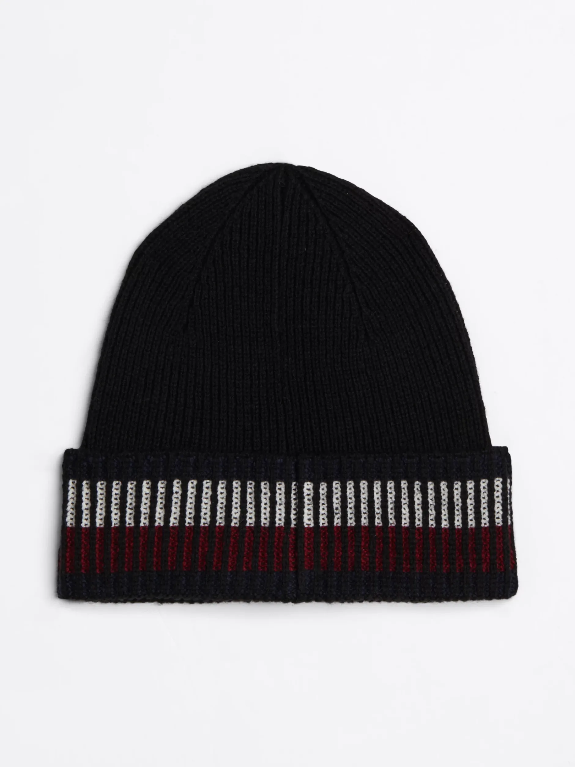 Czapki|Czapki I Szaliki*Tommy Hilfiger Czapka Typu Beanie Corporate Z Mieszanki Wełny BLACK