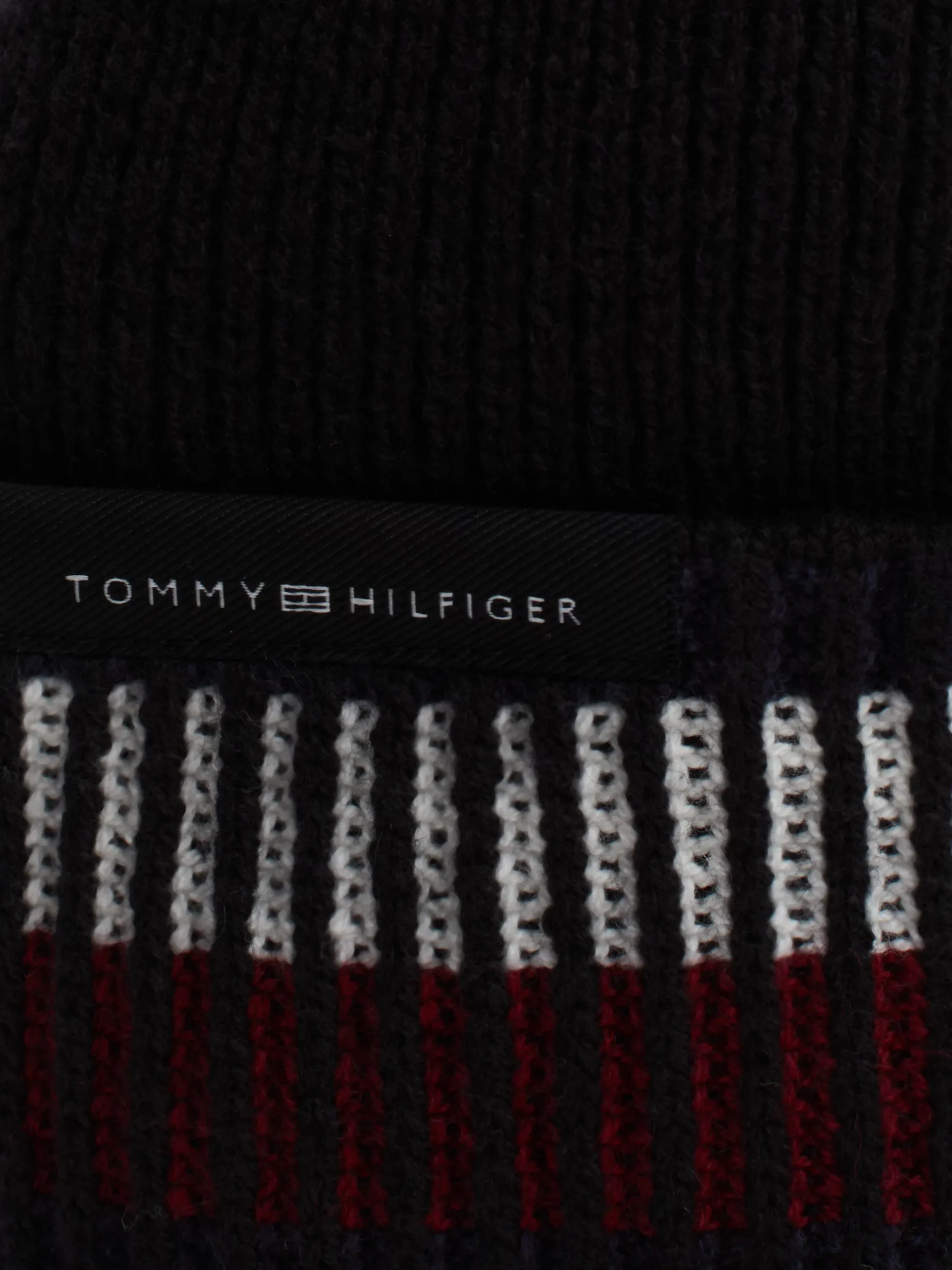 Czapki|Czapki I Szaliki*Tommy Hilfiger Czapka Typu Beanie Corporate Z Mieszanki Wełny BLACK
