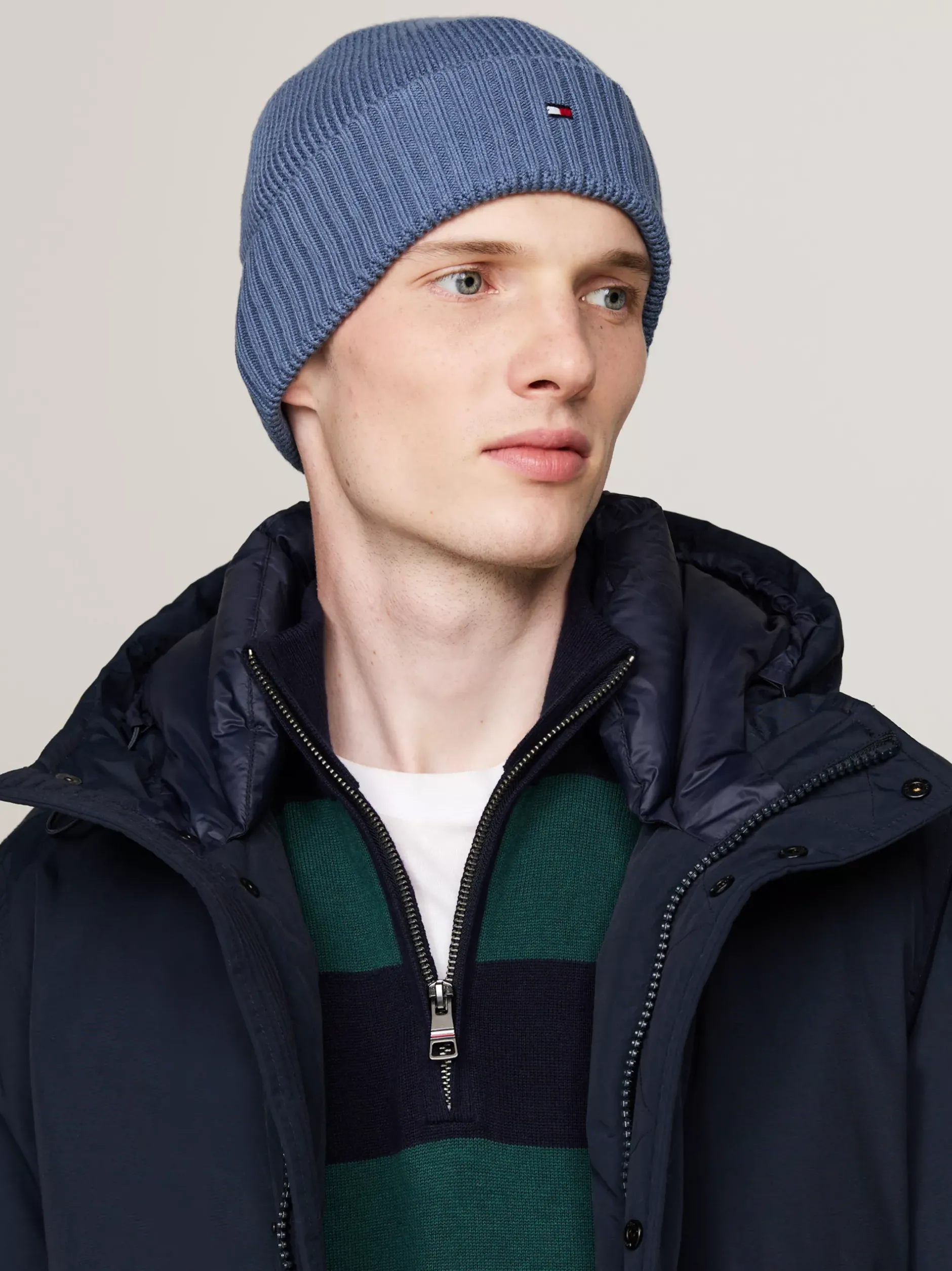 Czapki|Czapki I Szaliki*Tommy Hilfiger Czapka Typu Beanie Z Flagą BLUE HILLS