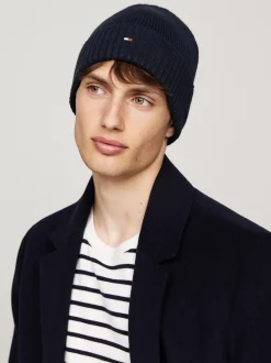 Czapki I Szaliki|Czapki*Tommy Hilfiger Czapka Typu Beanie Z Flagą SPACE BLUE