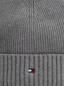 Czapki|Czapki I Szaliki*Tommy Hilfiger Czapka Typu Beanie Z Flagą MID GREY HEATHER