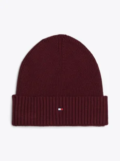 Czapki|Czapki I Szaliki*Tommy Hilfiger Czapka Typu Beanie Z Flagą DEEP ROUGE