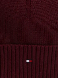 Czapki|Czapki I Szaliki*Tommy Hilfiger Czapka Typu Beanie Z Flagą DEEP ROUGE