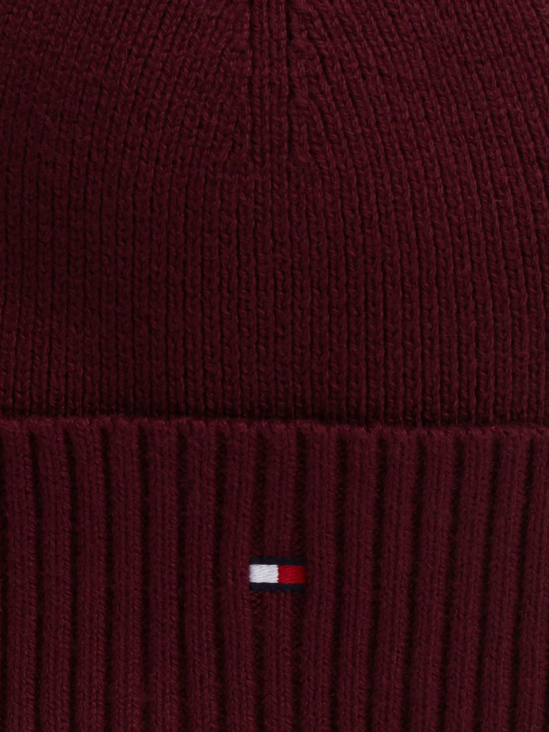 Czapki|Czapki I Szaliki*Tommy Hilfiger Czapka Typu Beanie Z Flagą DEEP ROUGE