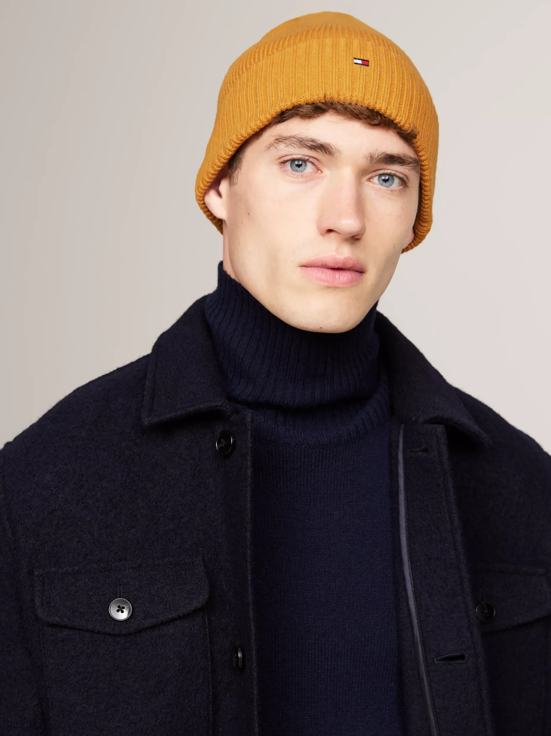 Czapki|Czapki I Szaliki*Tommy Hilfiger Czapka Typu Beanie Z Flagą CITY YELLOW