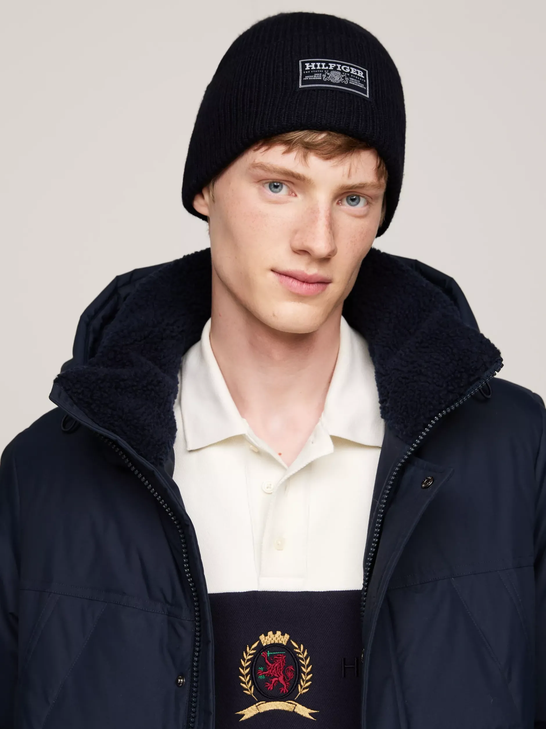 Czapki|Czapki I Szaliki*Tommy Hilfiger Czapka Typu Beanie Z Logo Hilfiger Monotype SPACE BLUE