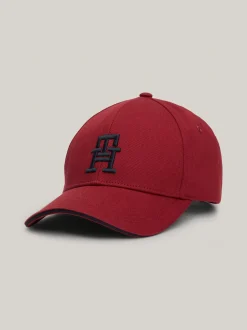 Czapki Z Daszkiem|Czapki I Szaliki*Tommy Hilfiger Czapka Z Daszkiem I Haftem Z Monogramem TH ROUGE