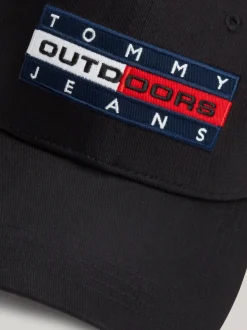 Czapki Z Daszkiem|Czapki I Szaliki*Tommy Hilfiger Czapka Z Daszkiem I Naszywką Z Logo Heritage BLACK