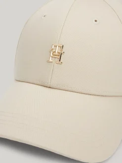 Czapki Z Daszkiem|Czapki I Szaliki*Tommy Hilfiger Czapka Z Daszkiem I Plakietką Z Monogramem TH CLASSIC BEIGE