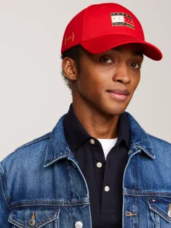 Czapki Z Daszkiem|Czapki I Szaliki*Tommy Hilfiger Czapka Z Daszkiem Paris 1985 Collection PRIMARY RED