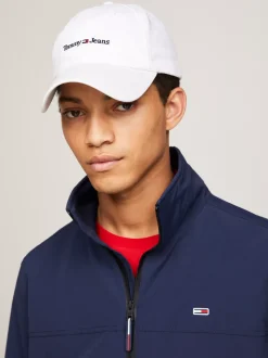 Czapki Z Daszkiem|Czapki I Szaliki*Tommy Hilfiger Czapka Z Daszkiem Z Bawełny WHITE