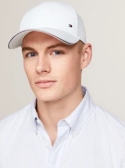 Czapki Z Daszkiem|Czapki I Szaliki*Tommy Hilfiger Czapka Z Daszkiem Z Flagą OPTIC WHITE
