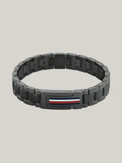 Biżuteria & Spinki Do Mankietów*Tommy Hilfiger Czarna Bransoleta Z Jonowym Platerowaniem BLACK