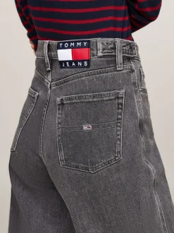 Jeansy*Tommy Hilfiger Czarne Jeansy Claire Z Szerokimi Nogawkami DENIM BLACK
