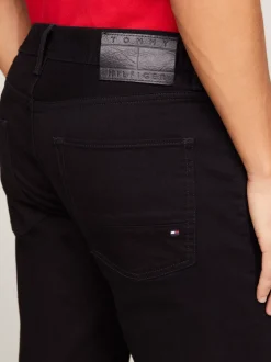 Jeansy*Tommy Hilfiger Czarne Jeansy Denton O Prostym Kroju CHELSEA BLACK