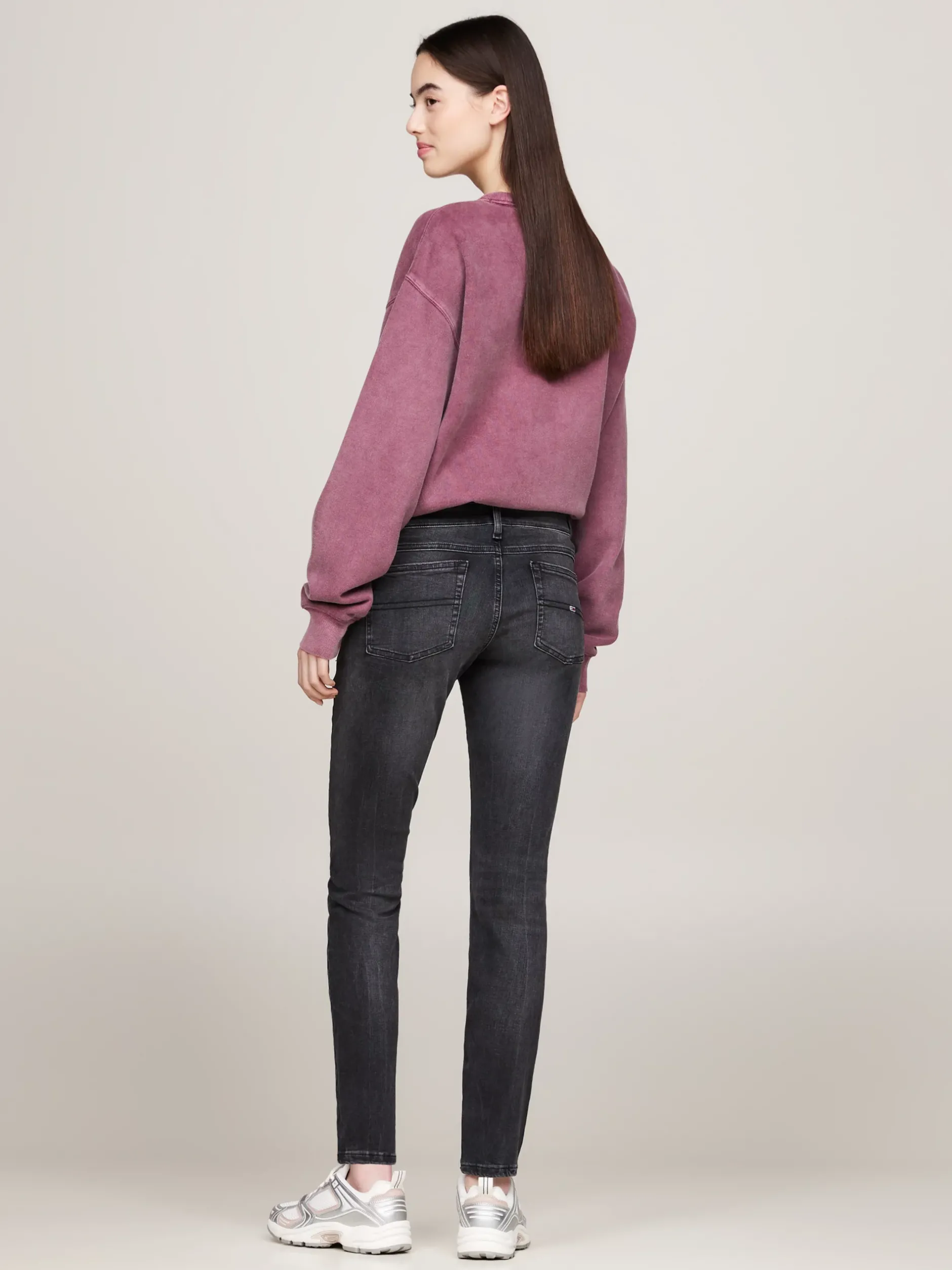 Jeansy*Tommy Hilfiger Czarne Jeansy Sophie O Obcisłym Kroju DENIM BLACK