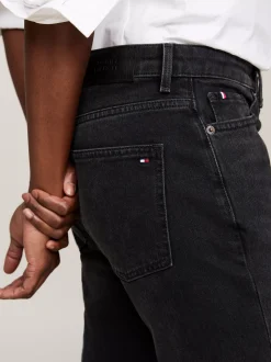 Jeansy*Tommy Hilfiger Czarne Jeansy Ze średnim Stanem IRI