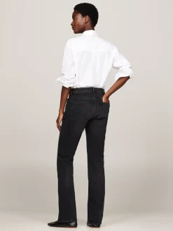 Jeansy*Tommy Hilfiger Czarne Jeansy Ze średnim Stanem IRI