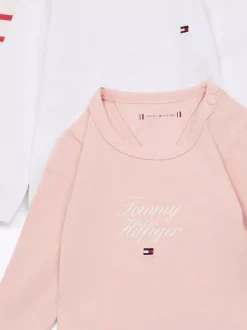 Dziewczynki|Chłopcy*Tommy Hilfiger 3-częściowy Zestaw Body Na Prezent SOFT ROSE