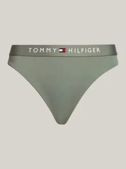 Stroje Kąpielowe*Tommy Hilfiger Dół Od Bikini Typu Hipster Original STONEWASH GREEN