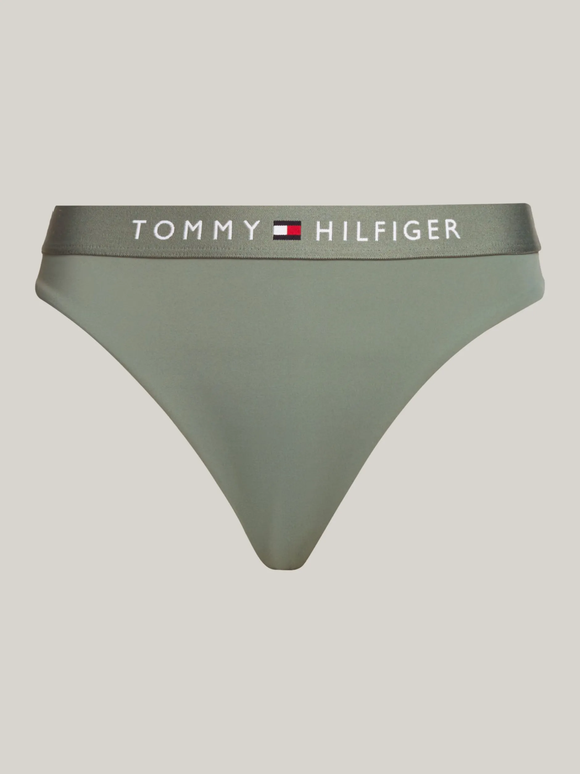 Stroje Kąpielowe*Tommy Hilfiger Dół Od Bikini Typu Hipster Original STONEWASH GREEN