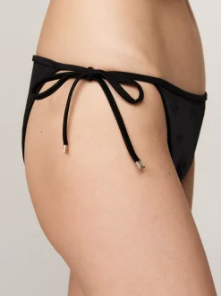 Stroje Kąpielowe*Tommy Hilfiger Dół Od Bikini Z Wiązaniem Z Boku BLACK