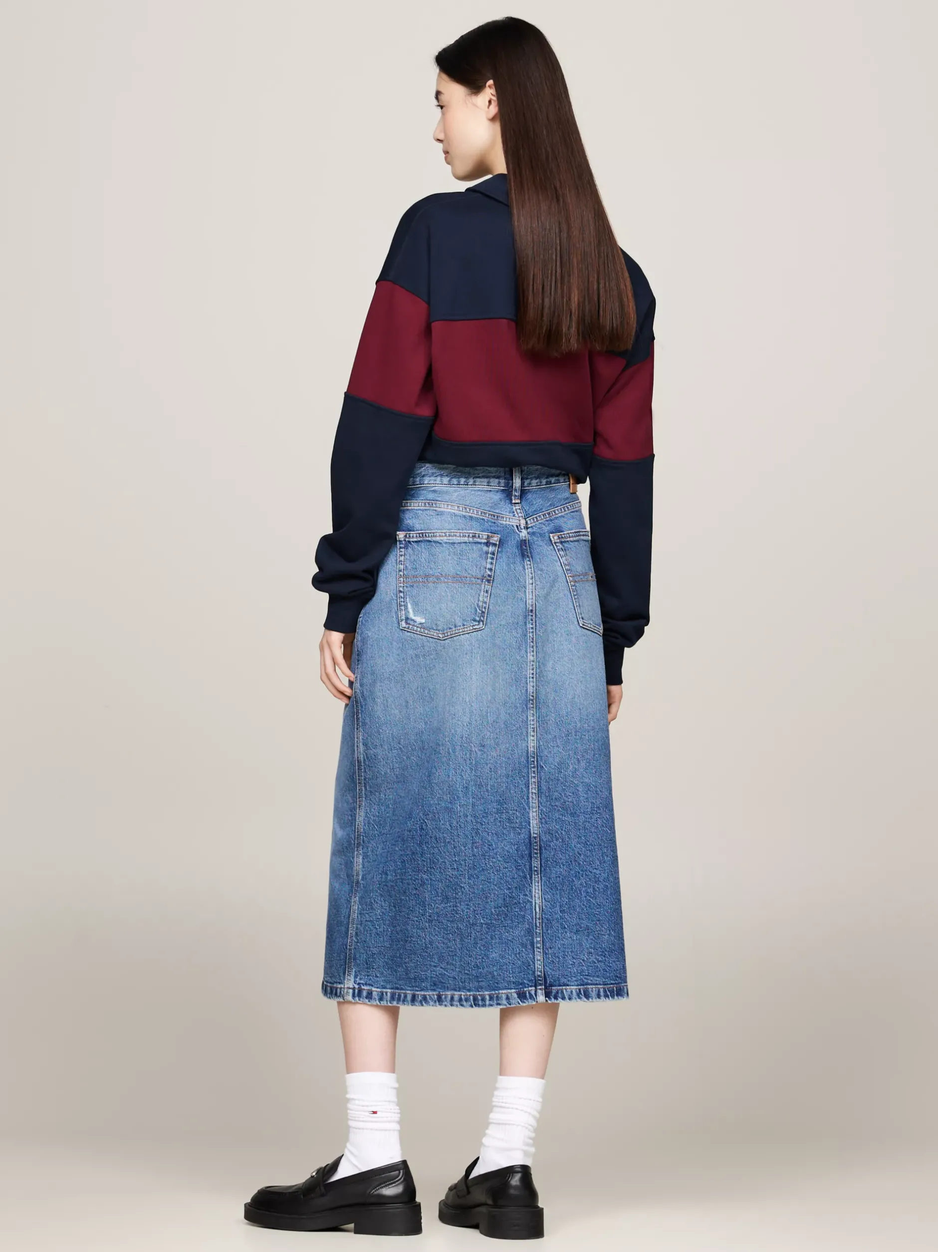 Spódnice*Tommy Hilfiger Denimowa Spódnica Midi DENIM MEDIUM