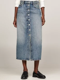 Spódnice*Tommy Hilfiger Denimowa Spódnica Midi Z Wysokim Stanem MEG