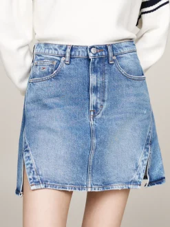 Spódnice*Tommy Hilfiger Denimowa Spódnica Mini DENIM LIGHT