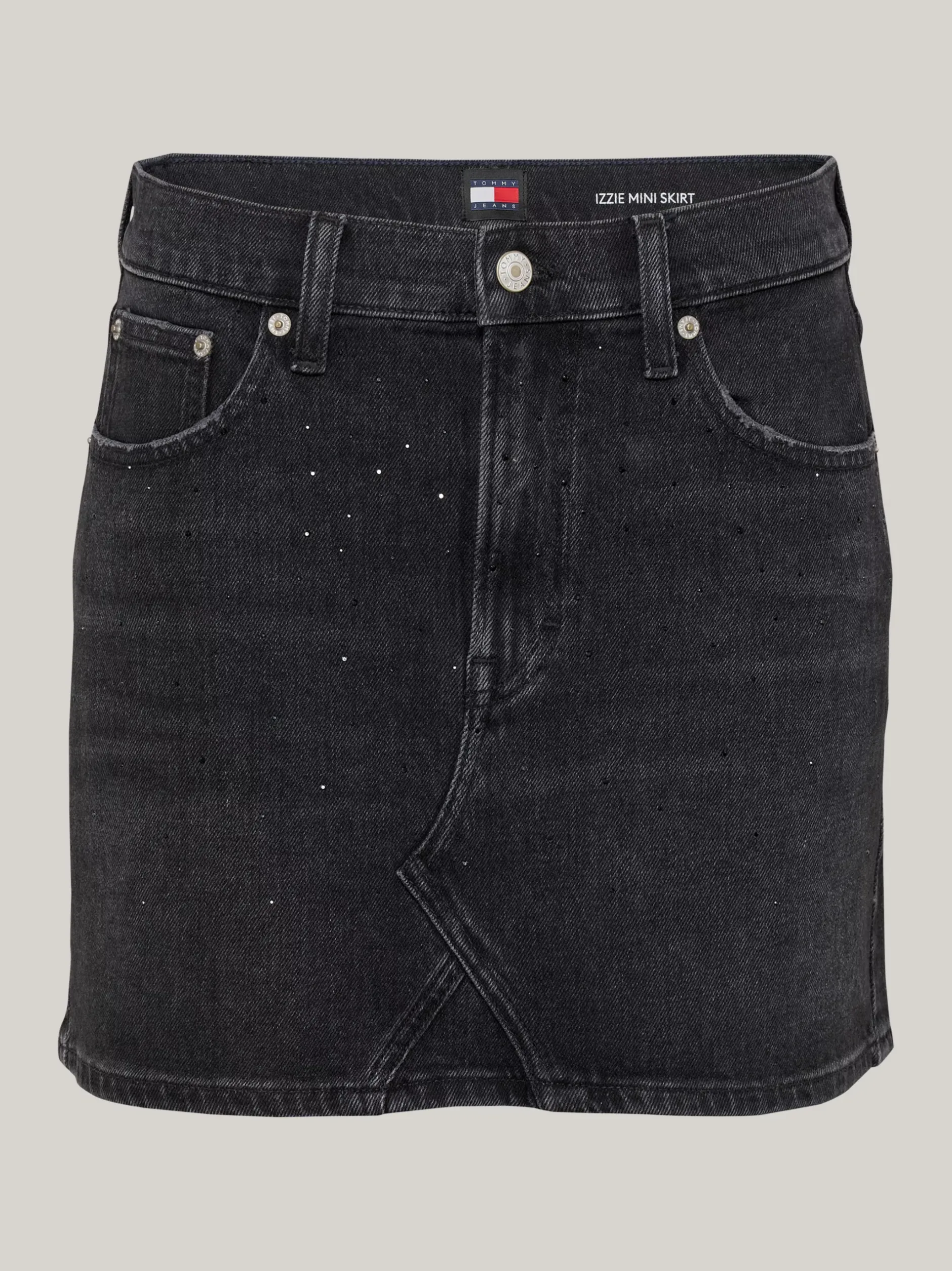 Spódnice*Tommy Hilfiger Denimowa Spódnica Mini Ze średnim Stanem DENIM BLACK