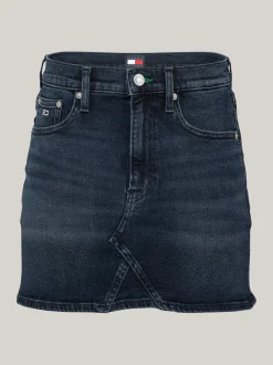 Spódnice*Tommy Hilfiger Denimowa Spódnica Mini Ze średnim Stanem DENIM DARK