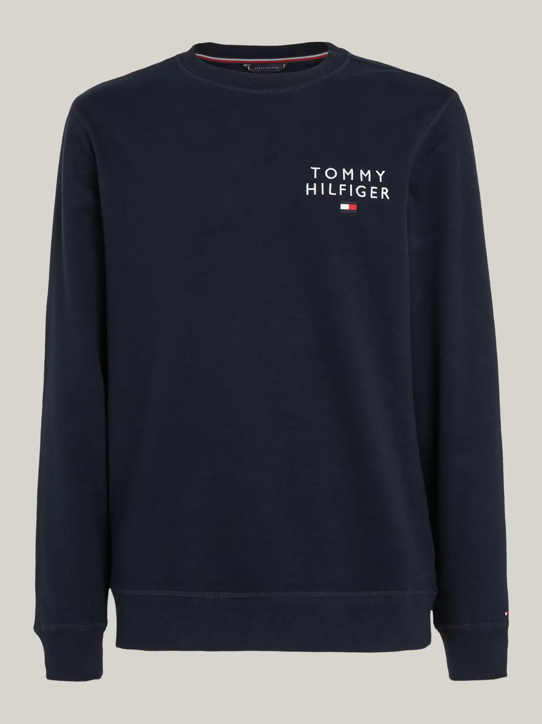 Stroje Domowe*Tommy Hilfiger Domowa Bluza Dresowa TH Original Z Logo DESERT SKY