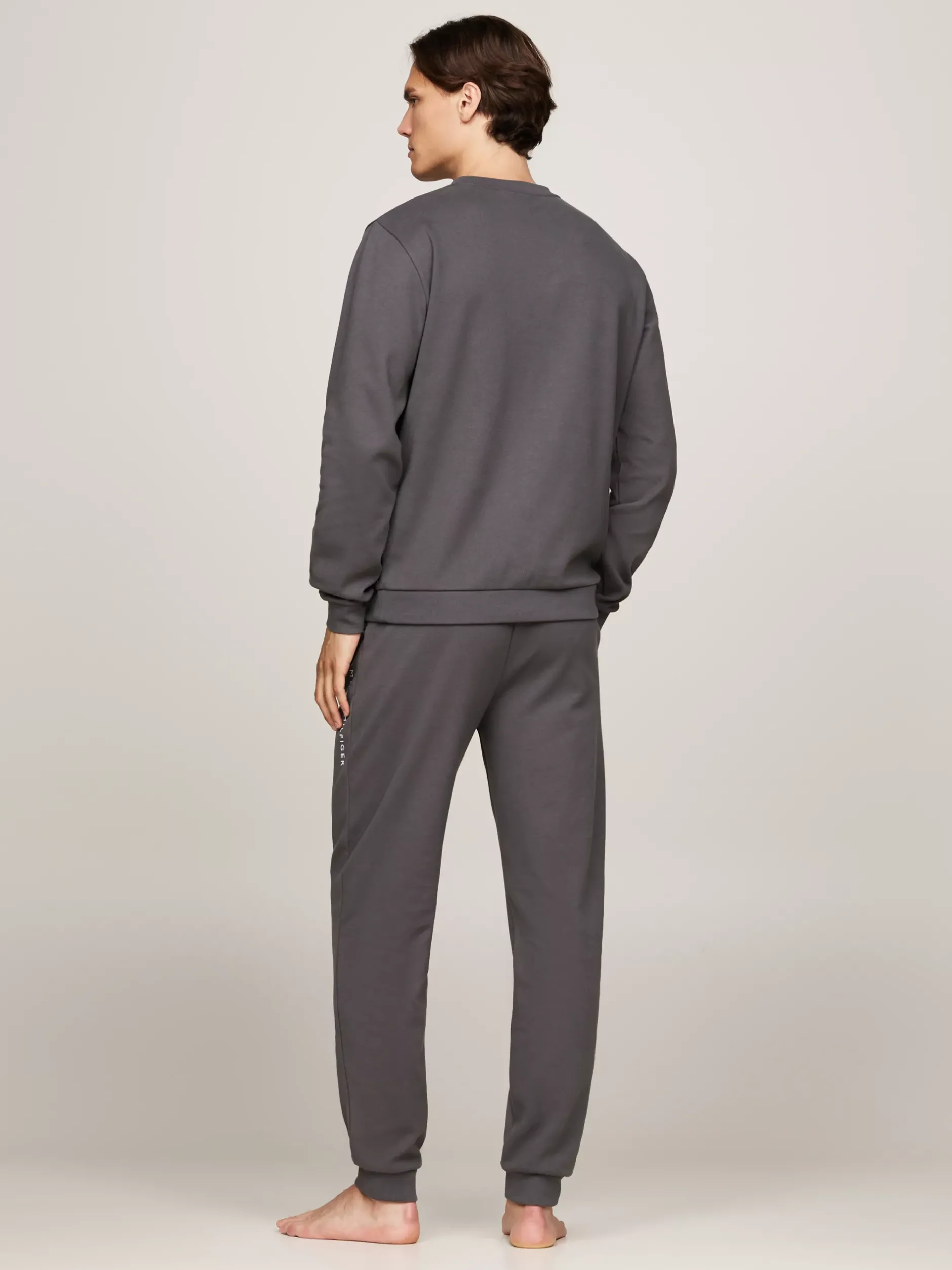 Stroje Domowe*Tommy Hilfiger Domowa Bluza TH Original Z Logo DARK ASH