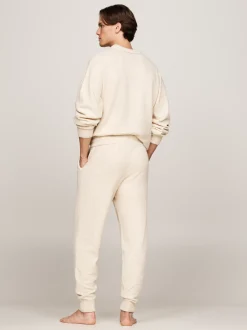 Stroje Domowe*Tommy Hilfiger Domowe Joggery TH Established Z Wełną HEATHERED OAT