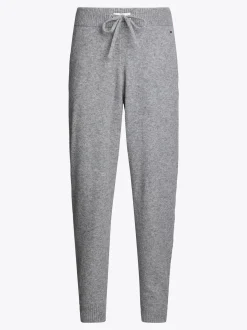 Stroje Domowe*Tommy Hilfiger Domowe Joggery TH Established Z Wełną MID GREY HT